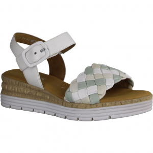 Gabor Comfort 42703-61 Weiss/Mint/Creme (weiß) - elegante Sandale