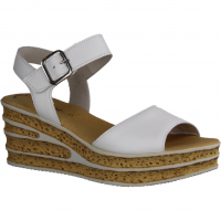 24651-21 Weiss (weiß) - elegante Sandale