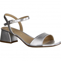 Joy 0506-10 Weiß/Silber (grau) - elegante Sandale