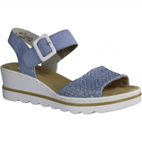 67474-10 Blau - elegante Sandale