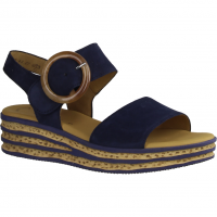 44550-16 Blau - elegante Sandale